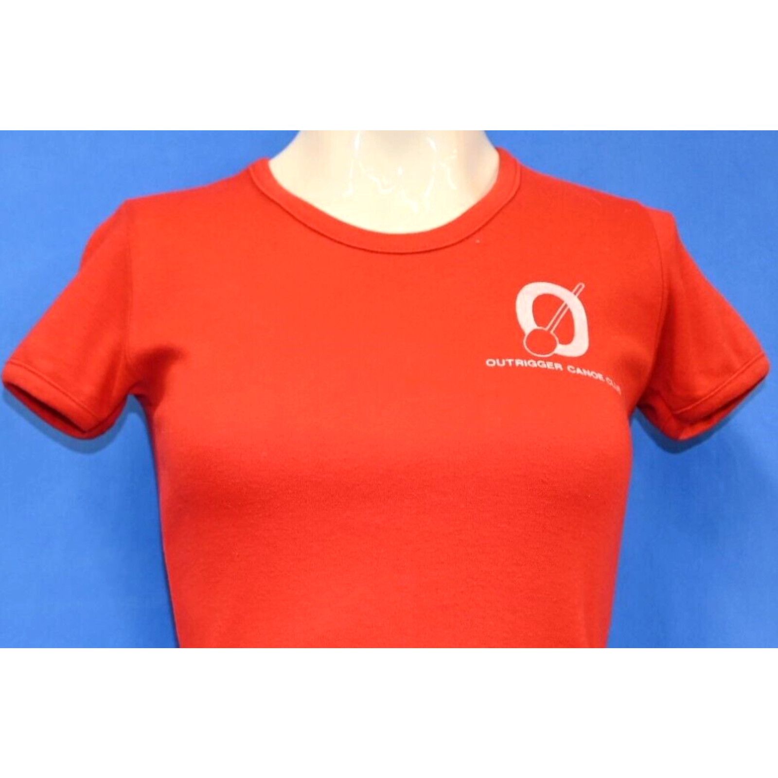 image of Vintage 80's Honolulu Hawaii Outrigger Canoe Club Crew Occ Women's T-Shirt Xs in White