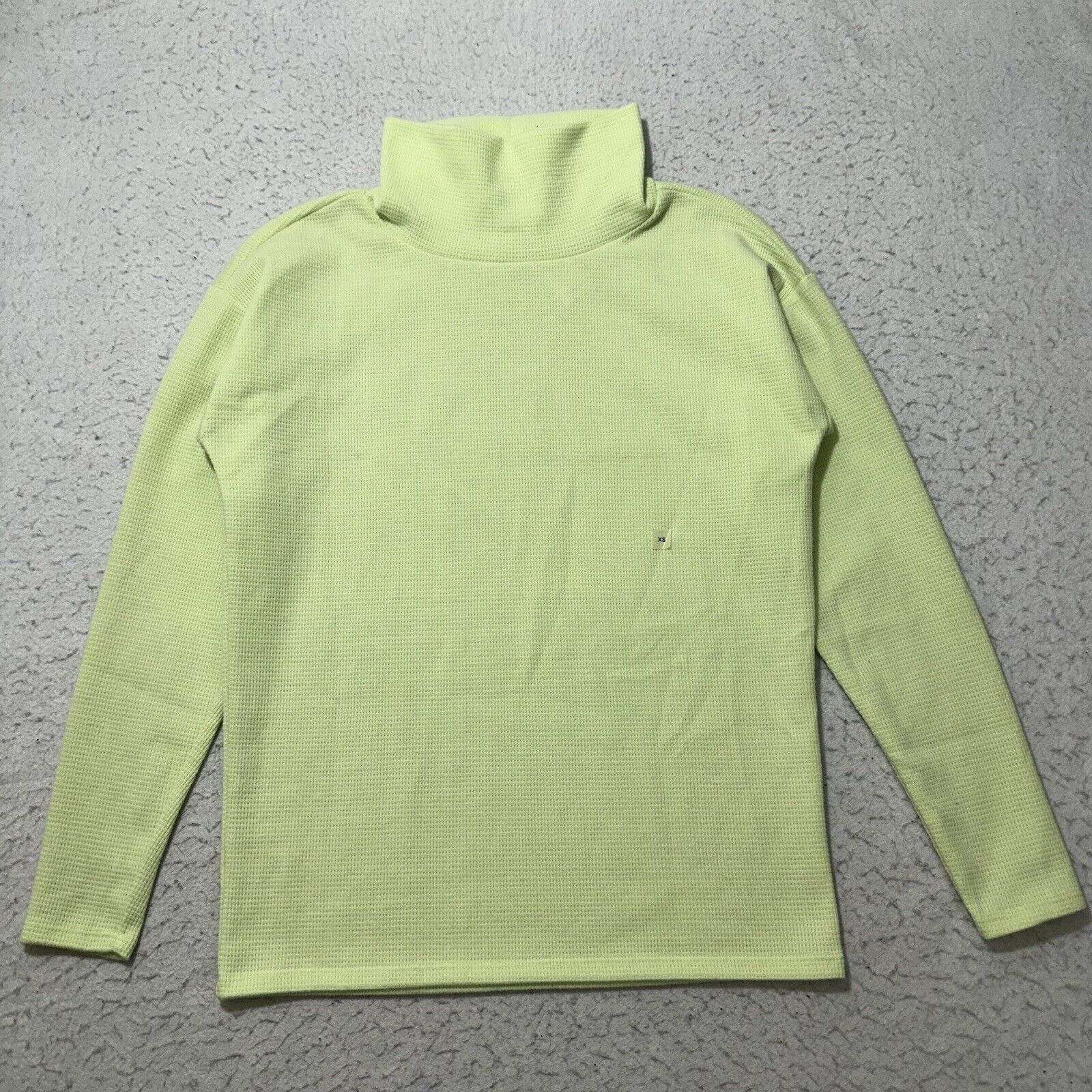 Loft LOFT Women's XS Lime Green Long Sleeve Mock Neck Sweater Size XS / US 0-2 / IT 36-38 - 1 Thumbnail