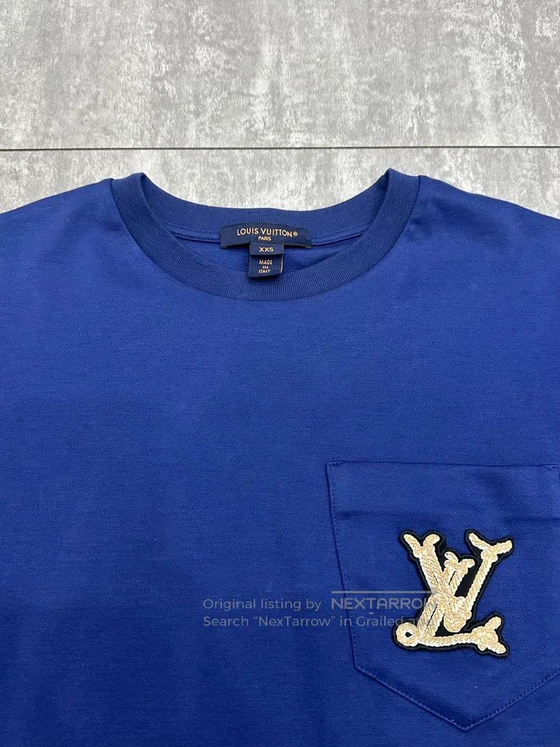 Louis Vuitton Louis Vuitton 25 New Blue Short Sleeve T-Shirt Size US XXS / EU 40 - 3 Thumbnail