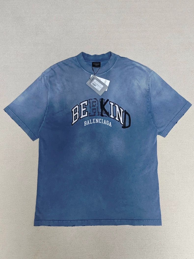 Balenciaga Be Kind Vintage Short Sleeve T-Shirt - dmc