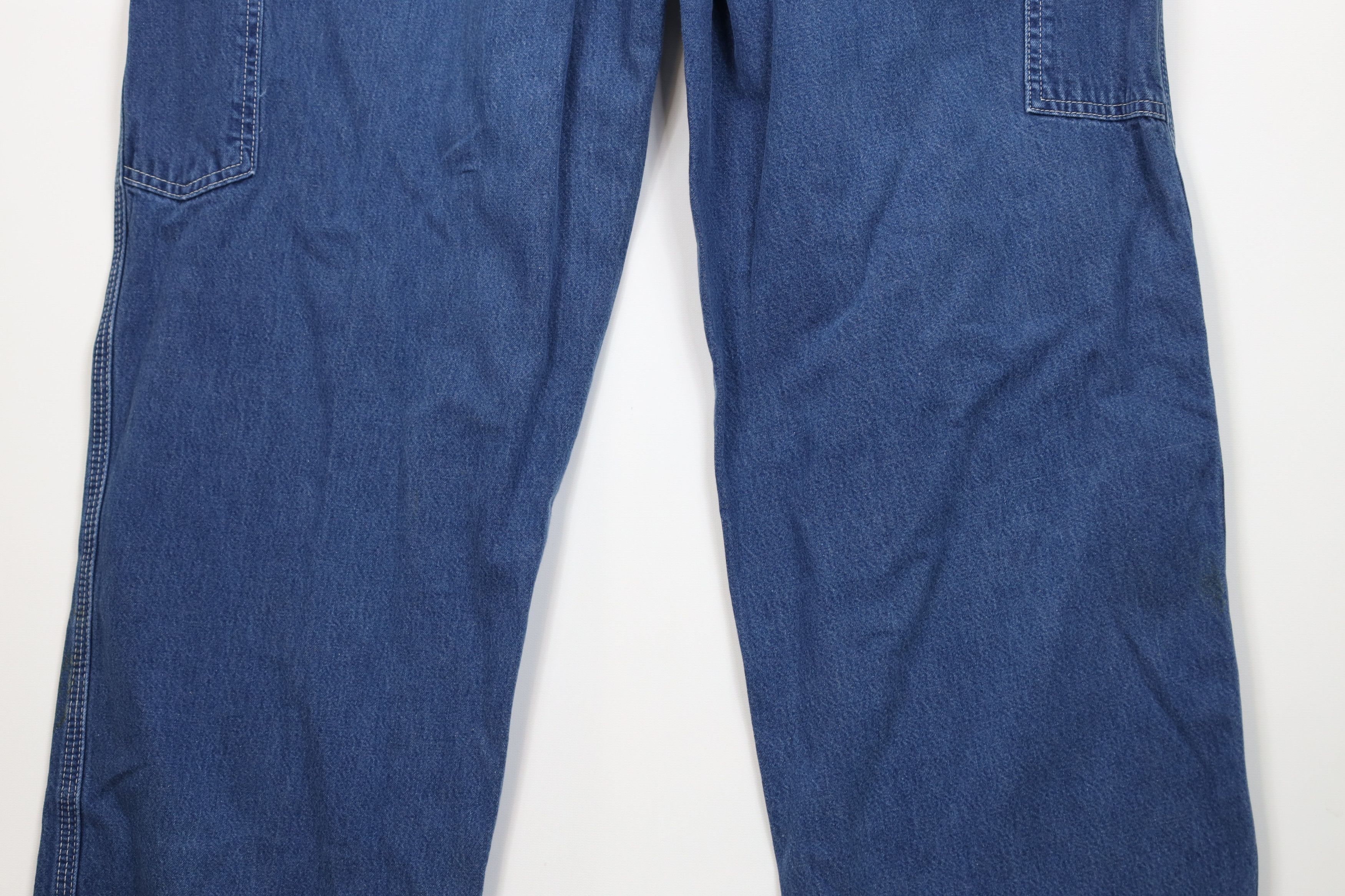 Carhartt Vintage Y2K Carhartt Wide Leg Dungaree Denim Jeans Blue Size 38" / US 16 / IT 52 - 12 Thumbnail