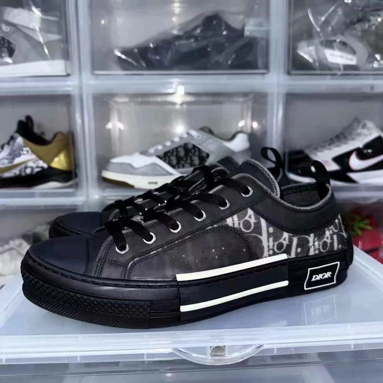 Dior Dior B23 Printed Sneakers Black Size 42.5-2506 Size US 9.5 / EU 42-43 - 5 Thumbnail