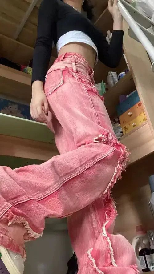 Other American Style Vintage Washed Raw Edge Fashion Size 26" / US 2 / IT 38 - 2 Thumbnail