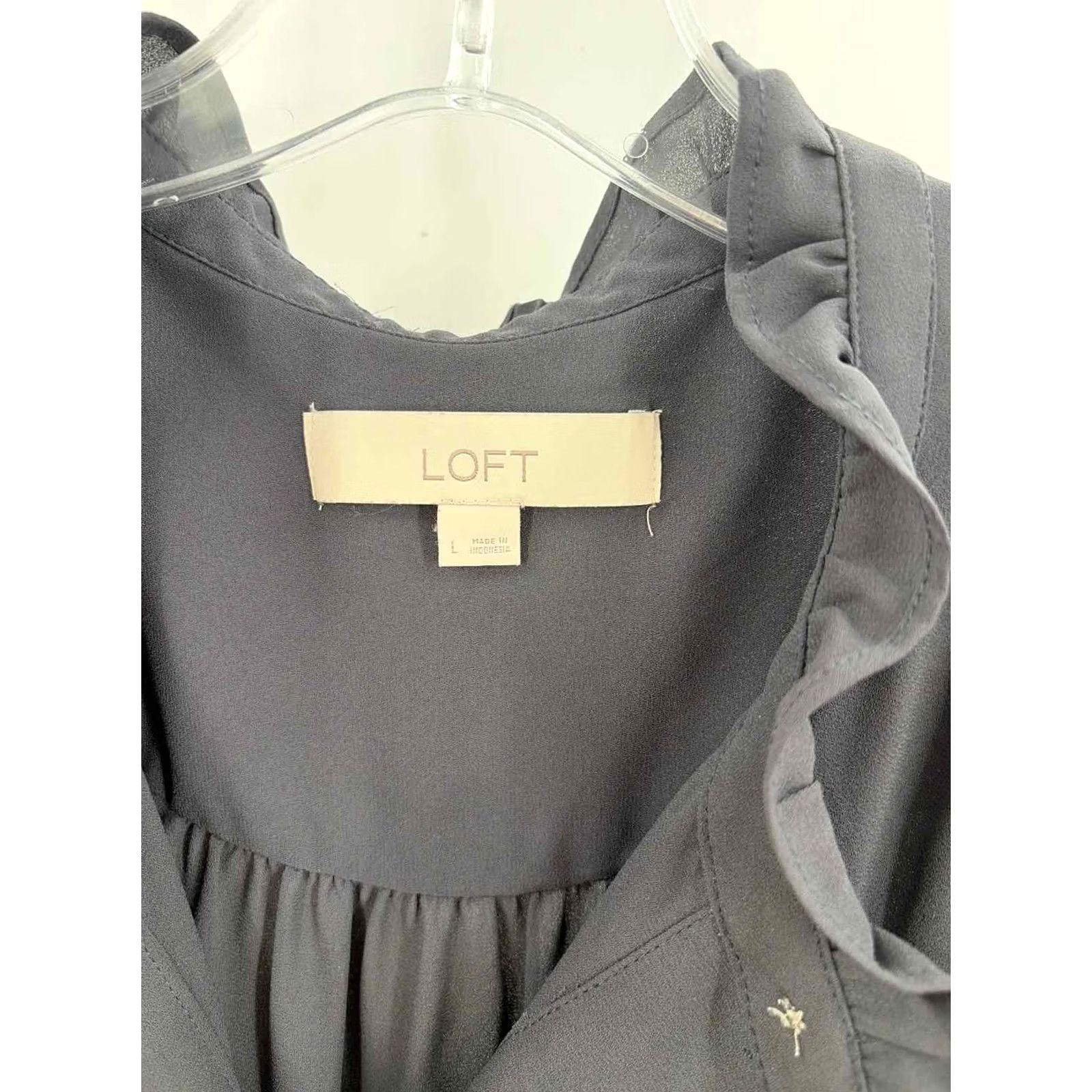Loft Pre-Owned Loft Grey Size Large Blouse Size L / US 10 / IT 46 - 2 Thumbnail