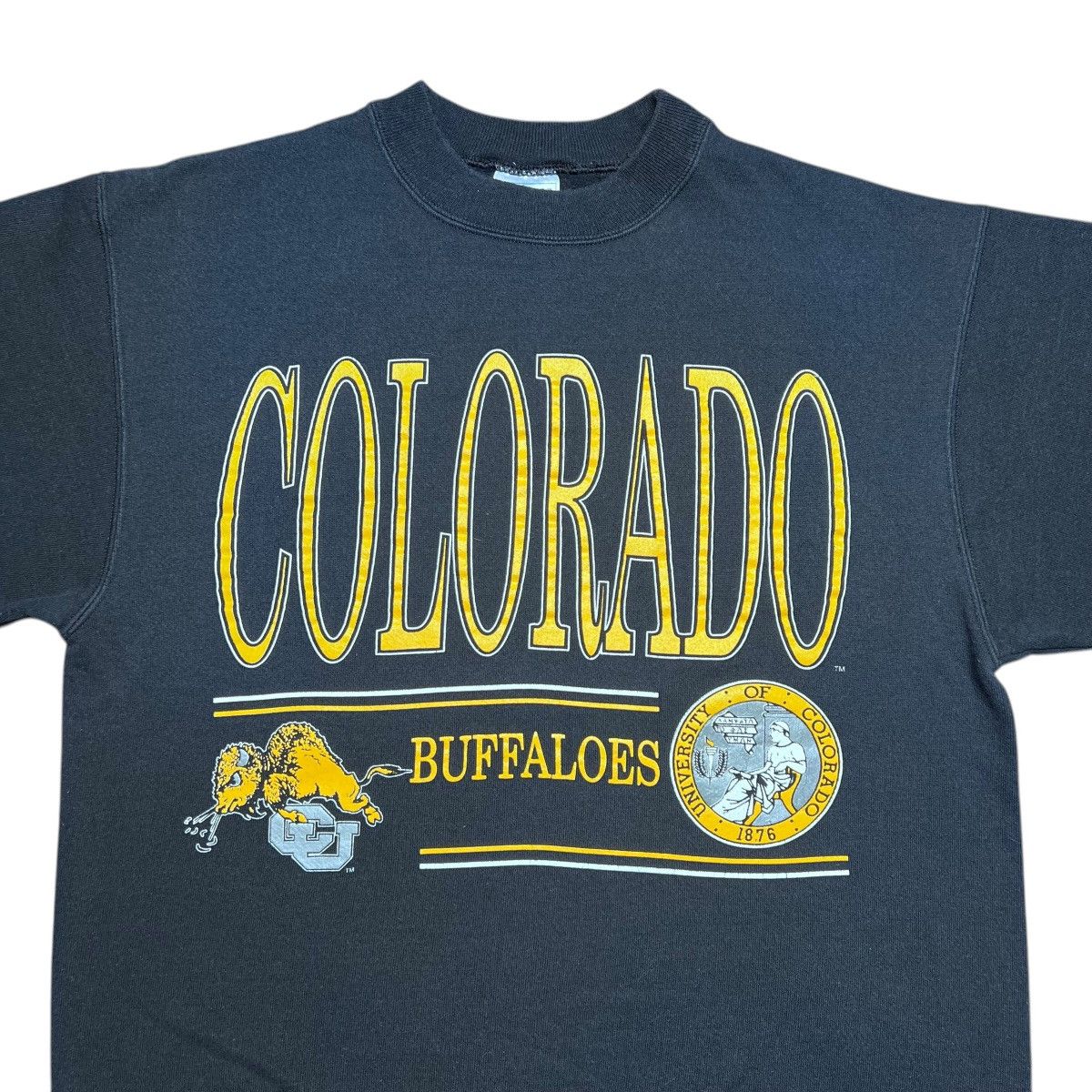NCAA 1980s NCAA Colorado Buffaloes Spell Out Mascot Sweatshirt Size US L / EU 52-54 / 3 - 4 Thumbnail