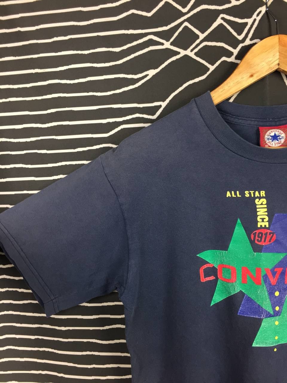 Converse Vtg 90s Converse All Star Retro Logo Made In Usa Tee Size M Size US M / EU 48-50 / 2 - 4 Thumbnail