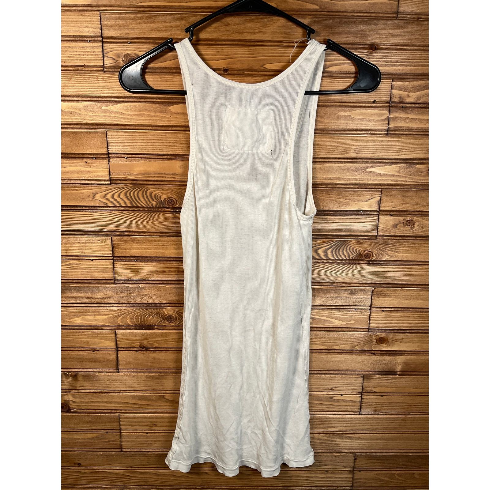 Abercrombie & Fitch VTG Abercrombie & Fitch Woman's Tank Top Beige / White Med Size M / US 6-8 / IT 42-44 - 6 Thumbnail
