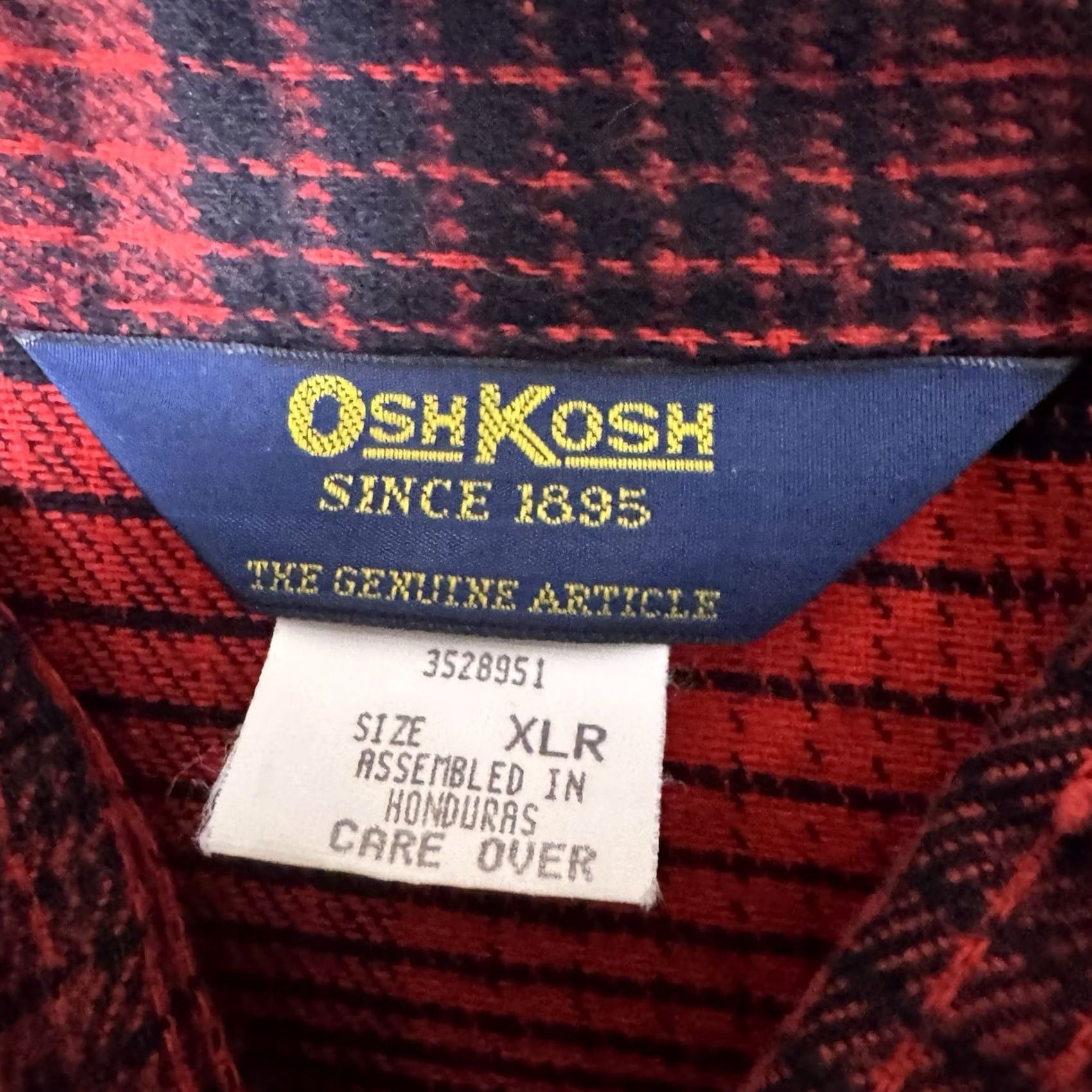 Vintage VINTAGE OshKosh Flannel Shirt Mens XL Red Buffalo Plaid Heavyweight 90s Button-Up Size US XL / EU 56 / 4 - 6 Thumbnail
