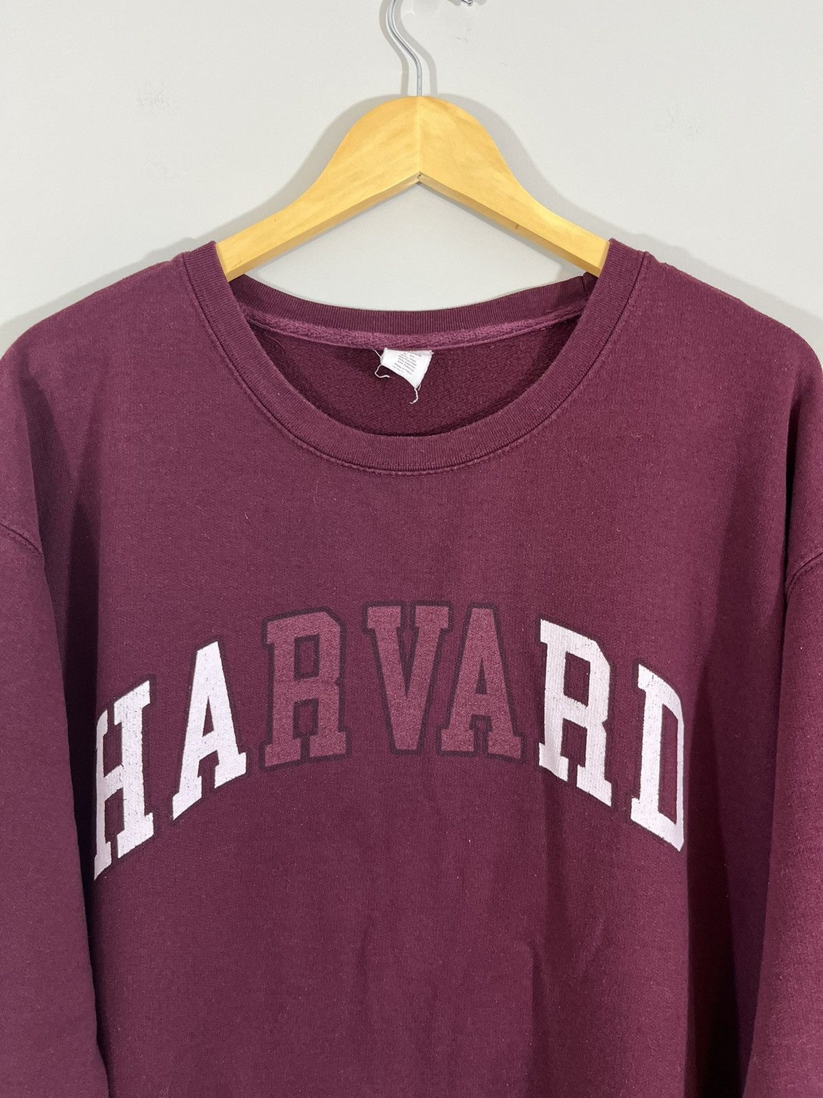 Vintage HARD Faded Distressed Harvard University Crewneck Size US XL / EU 56 / 4 - 2 Thumbnail