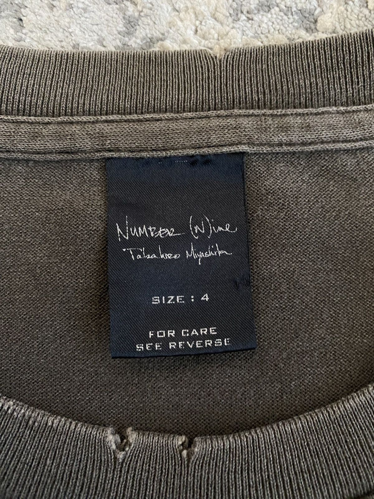 Number (N)ine SS04 Joey Ramones Distressed T Shirt Size US L / EU 52-54 / 3 - 9 Thumbnail