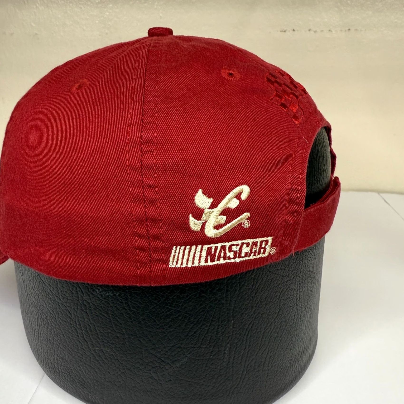 Chase Authentics VINTAGE Chase Authentics Cap Hat Men's One Size Red Baseball Cap Casual Y2K 90s Cars Sports Adjustable Breathable Lightweight Twill Cotton Hat Mens Size ONE SIZE - 3 Thumbnail