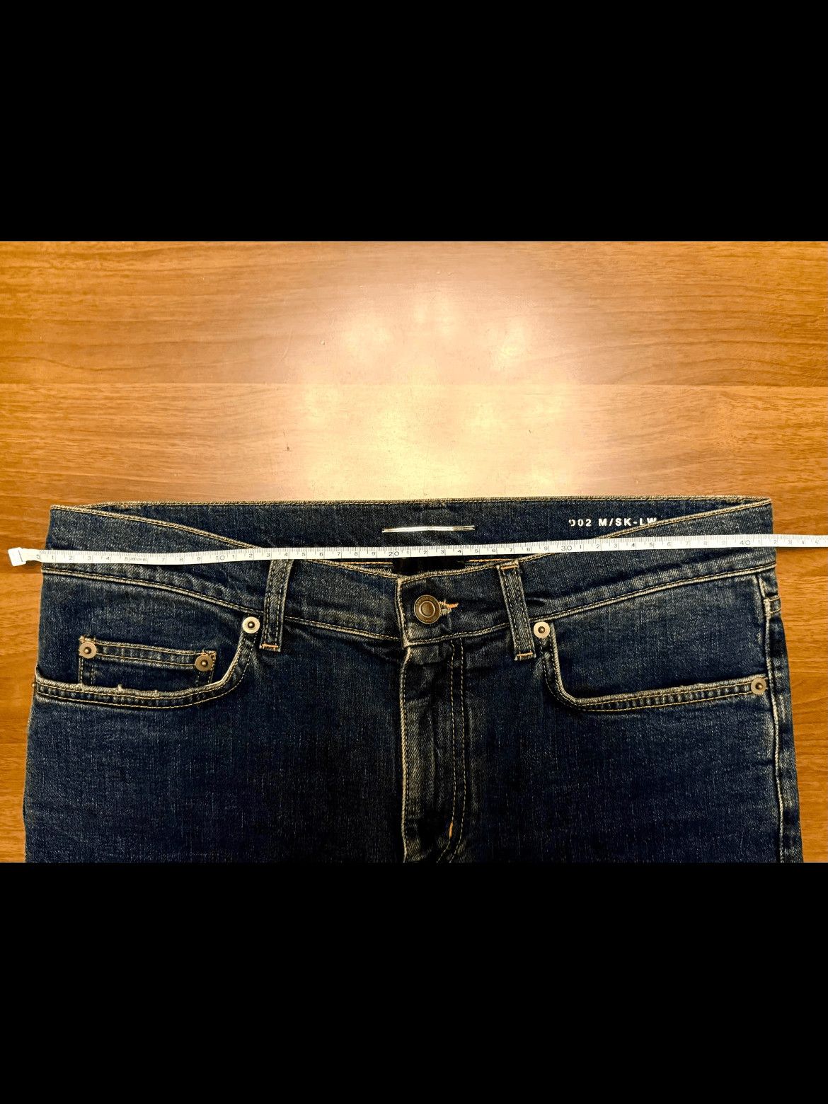 Saint Laurent Paris Saint Laurent Paris 14AW Elastic Basic Denim Size US 31 - 6 Thumbnail