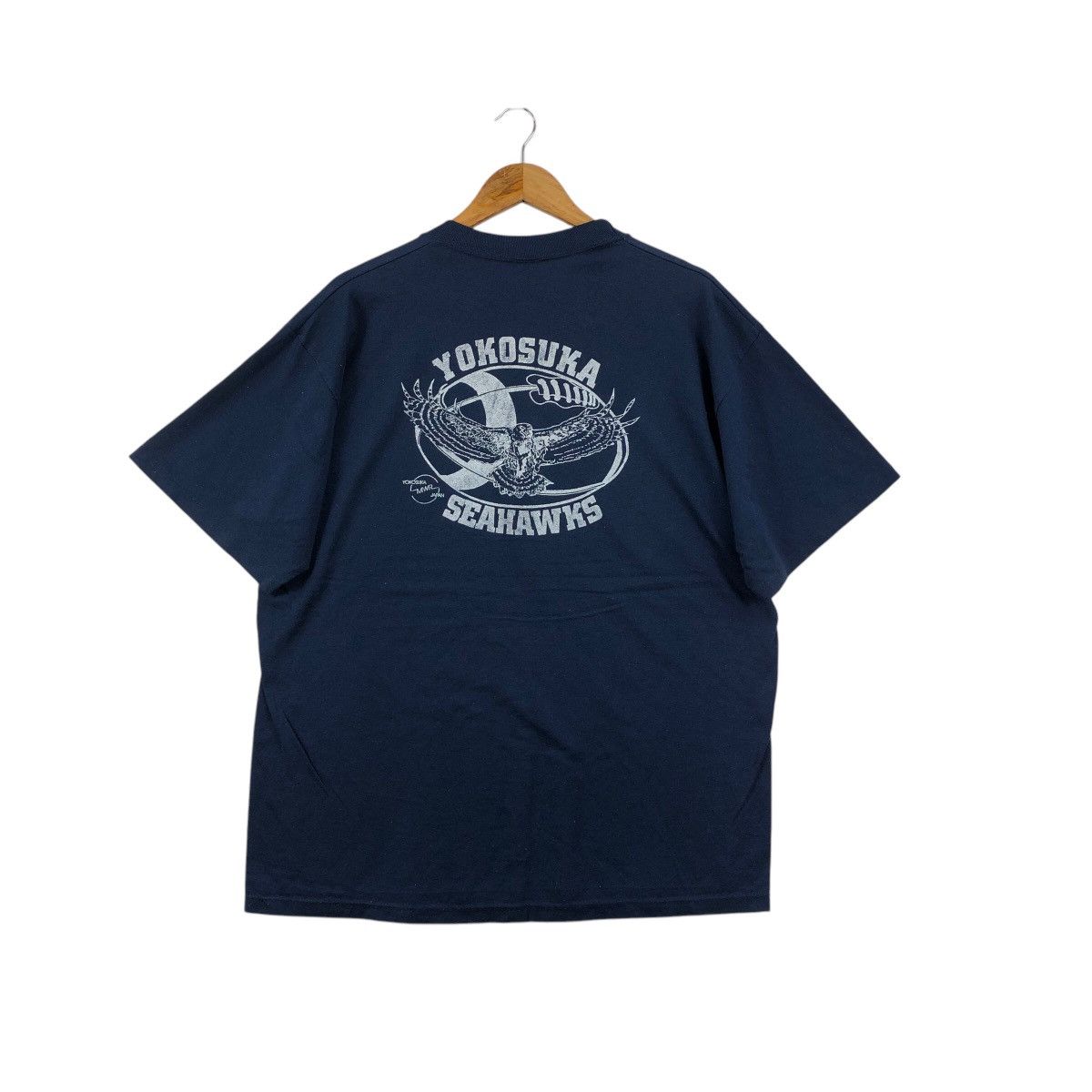 NFL × Vintage Vintage 90s Seahawks Football Tee Shirt Soffe Shirt Usa Size US XL / EU 56 / 4 - 4 Thumbnail