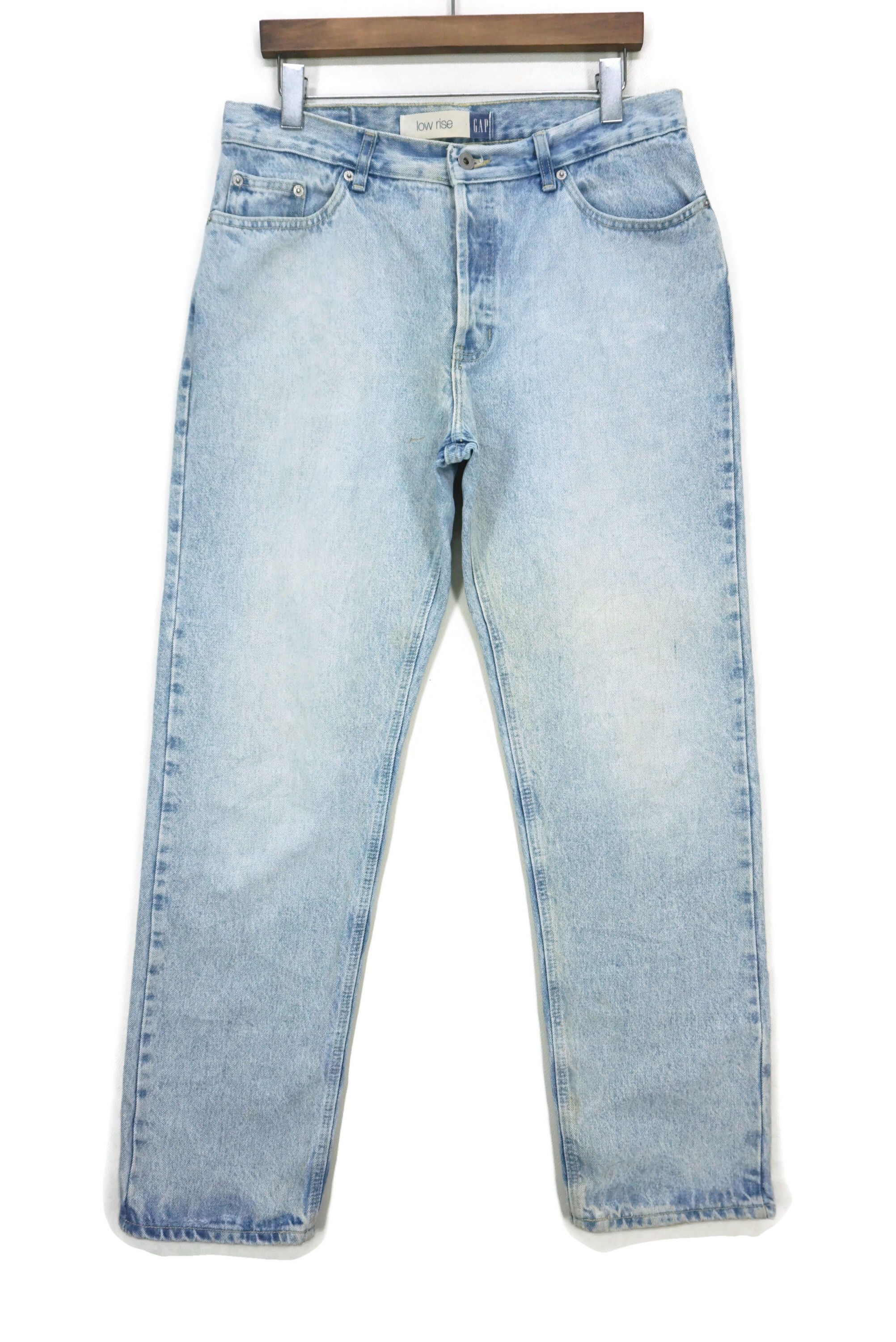 image of Low Rise Relaxed Fit Gap Blue Jeans Size 12R W34Xl31, Men's