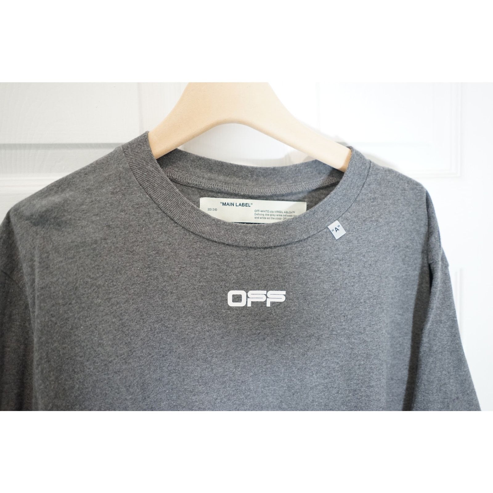 Off-White OFF-WHITE - Grey Wavy Line S/S T-Shirt / XXS Size US XXS / EU 40 - 4 Thumbnail