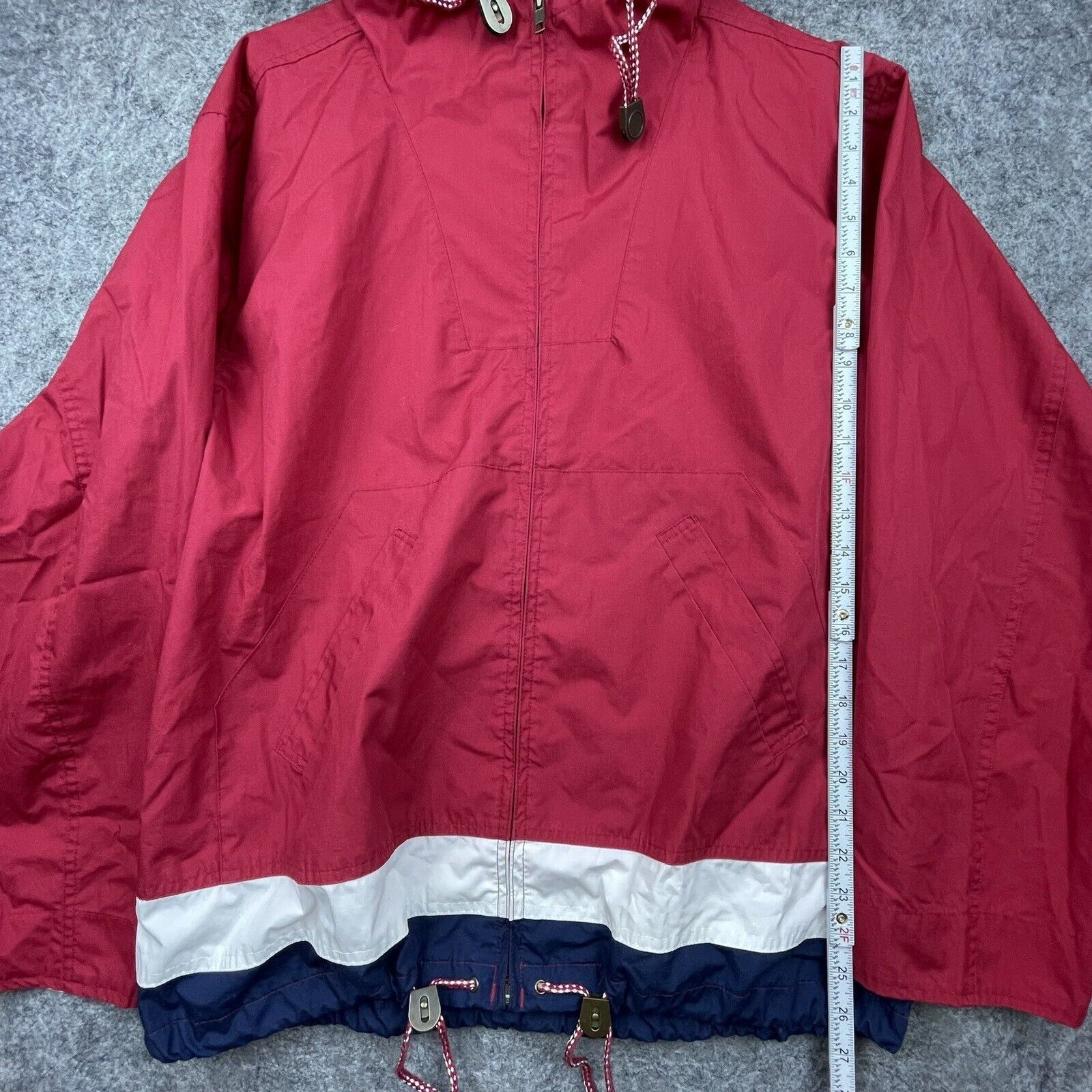 Merona Vintage Merona Jacket Medium Red Windbreaker Mesh Lined Size US M / EU 48-50 / 2 - 6 Thumbnail