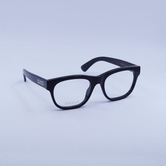 Gucci Gucci GG1796O 001 Eyeglasses Shiny Black 52mm Square Frame Size ONE SIZE - 3 Thumbnail