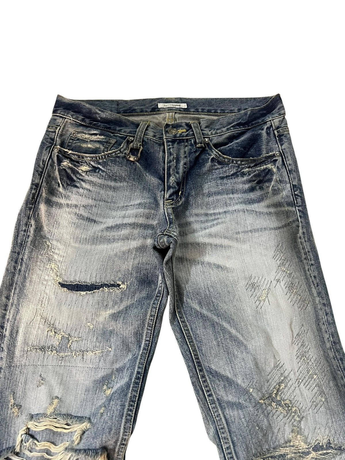 Japanese Brand Vintage Ego Tripping Distressed Punk Japan Size US 32 / EU 48 - 4 Thumbnail