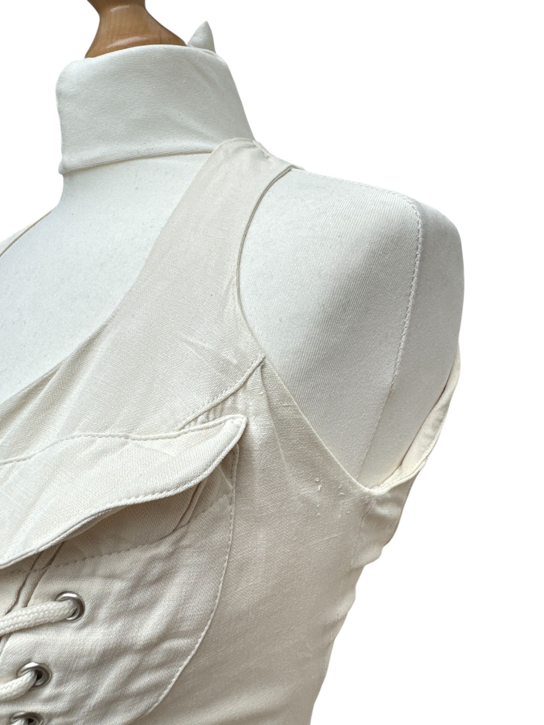 Thierry Mugler SS 1989 Beige Sculptural Dress Size IT 44 fit Size S / US 4 / IT 40 - 4 Thumbnail