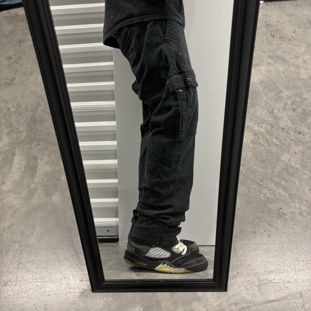 Japanese Brand × Vintage Crazy Vintage Y2K/2000s Grunge Faded Black Skater Cargo Pants! Size US 30 / EU 46 - 2 Thumbnail