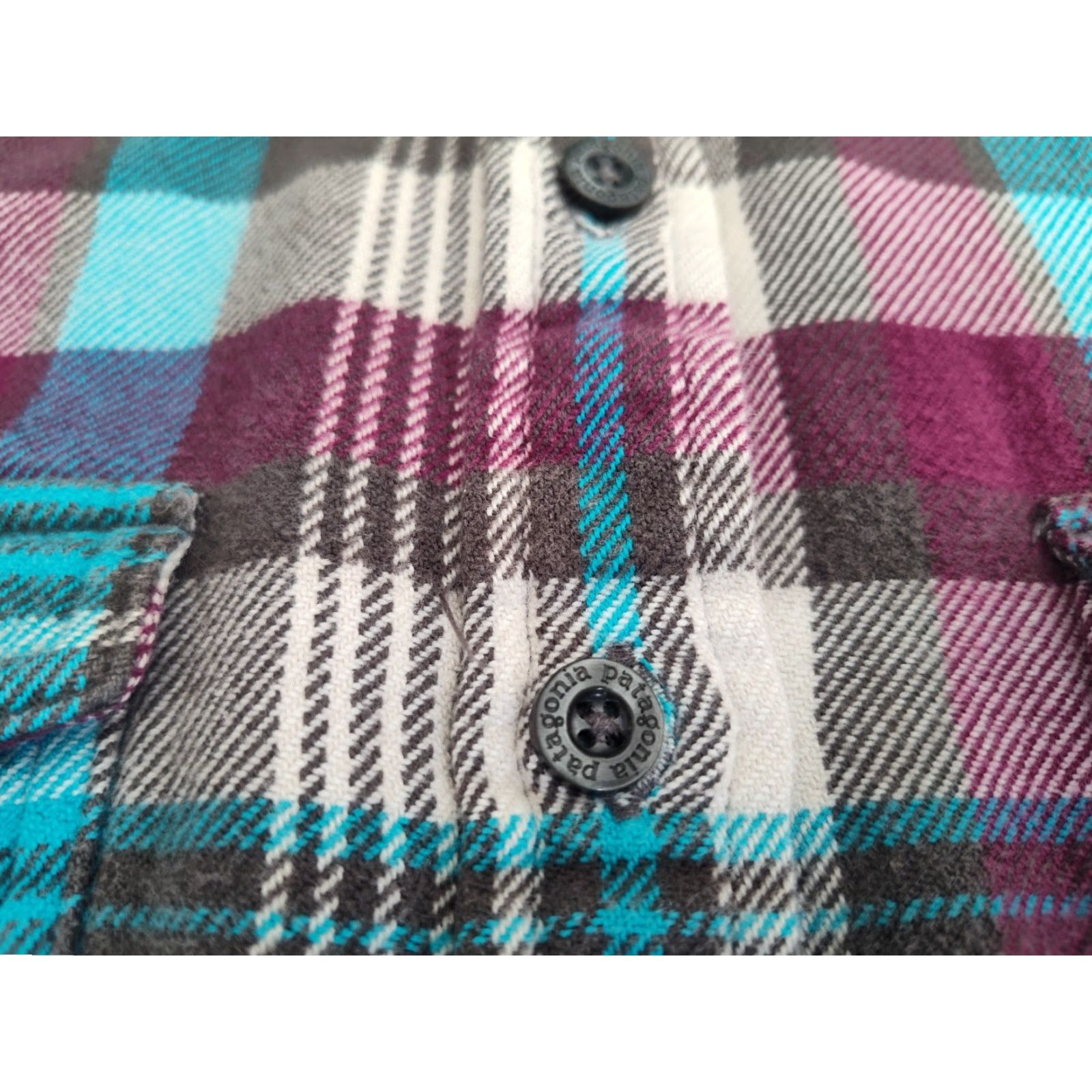 Patagonia Patagonia Fjord Flannel Button Shirt Womens 8 Plaid Organic Cotton M 53915 Size M / US 6-8 / IT 42-44 - 6 Thumbnail