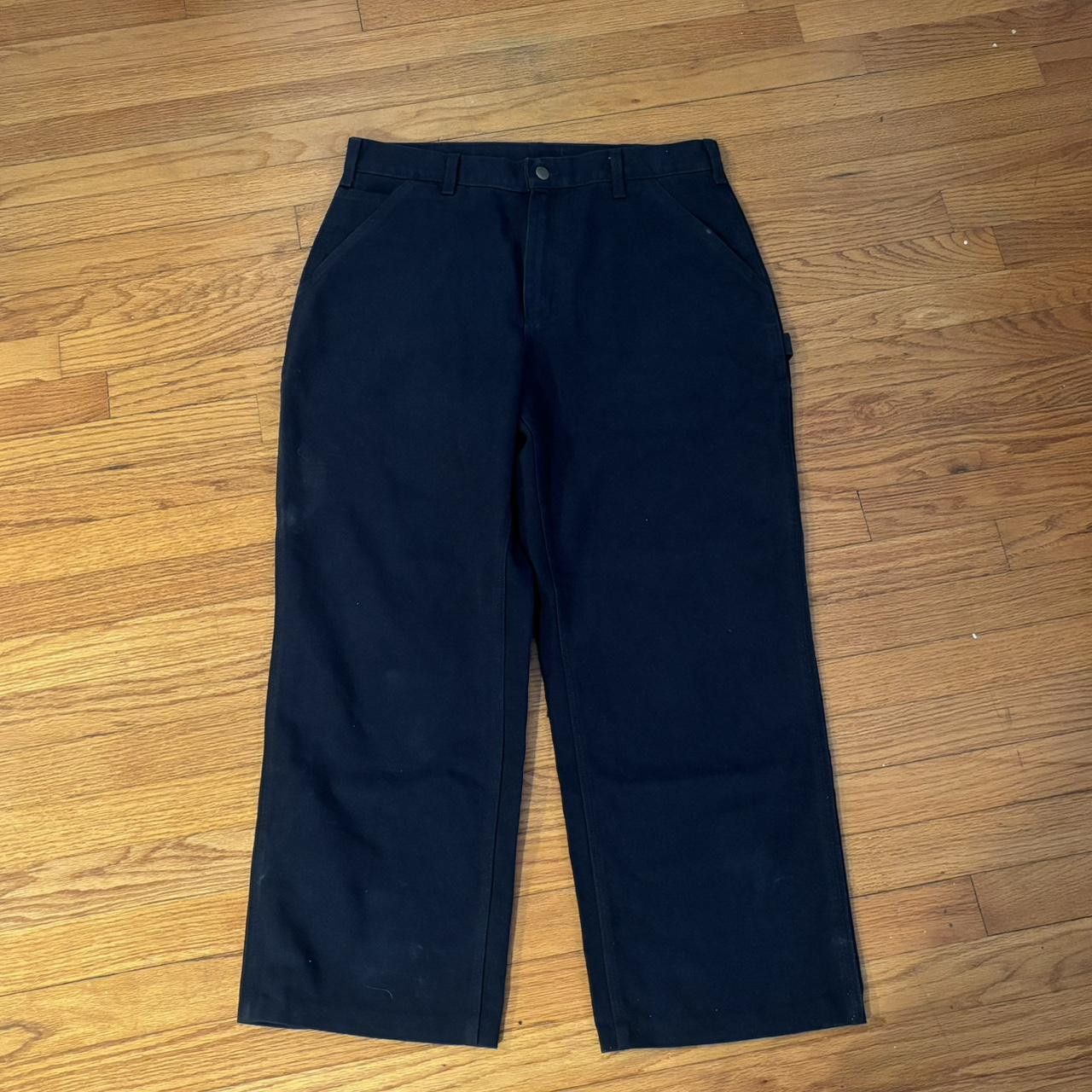Carhartt black carhartt wide leg canvas pants Size US 34 / EU 50 - 2 Thumbnail