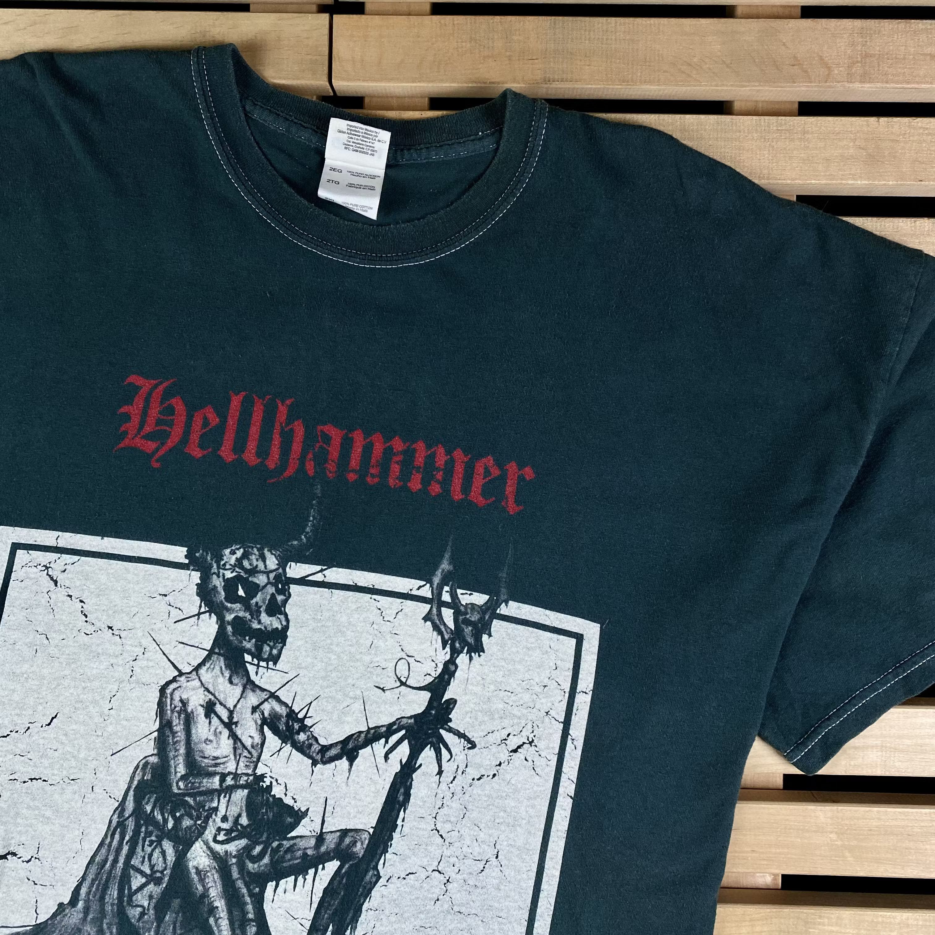 Band Tees × Vintage Mens T-Shirt Hellhammer Vintage Size 2XL XXL Size US XXL / EU 58 / 5 - 2 Thumbnail