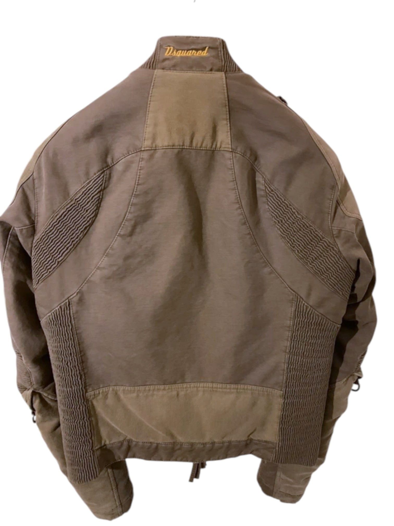 Dsquared2 Dsquared2 Moto Jacket – Ribbed Panels – Zip Detail Size US L / EU 52-54 / 3 - 3 Thumbnail