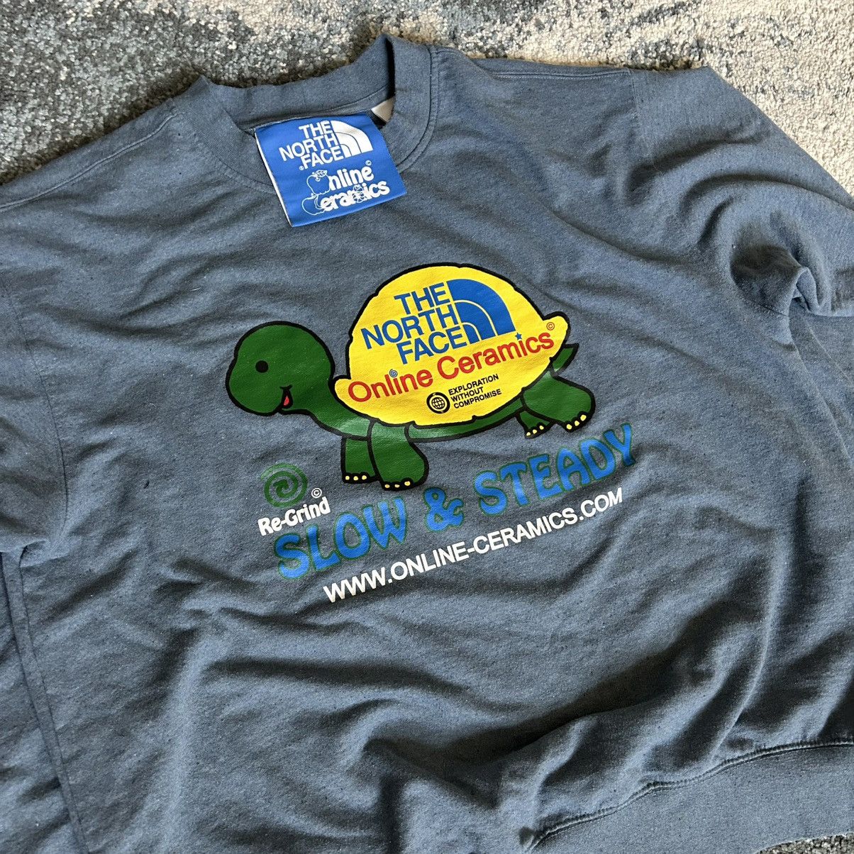 Online Ceramics × The North Face SLOW & STEADY TURTLE RE-GRiND RECYCLED COTTON BLEND CREWNECK Size US L / EU 52-54 / 3 - 18 Thumbnail