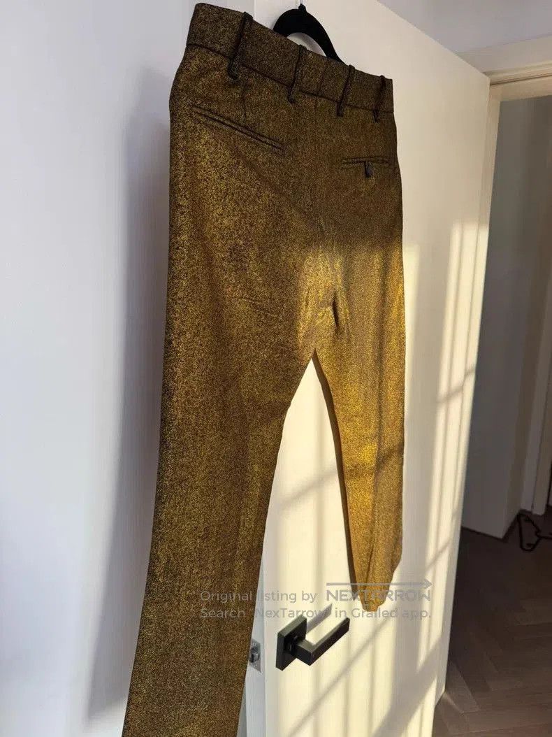 Ann Demeulemeester Ann Demuelemeester Gold Shimmer Pants XS. Size US 26 / EU 42 - 6 Thumbnail
