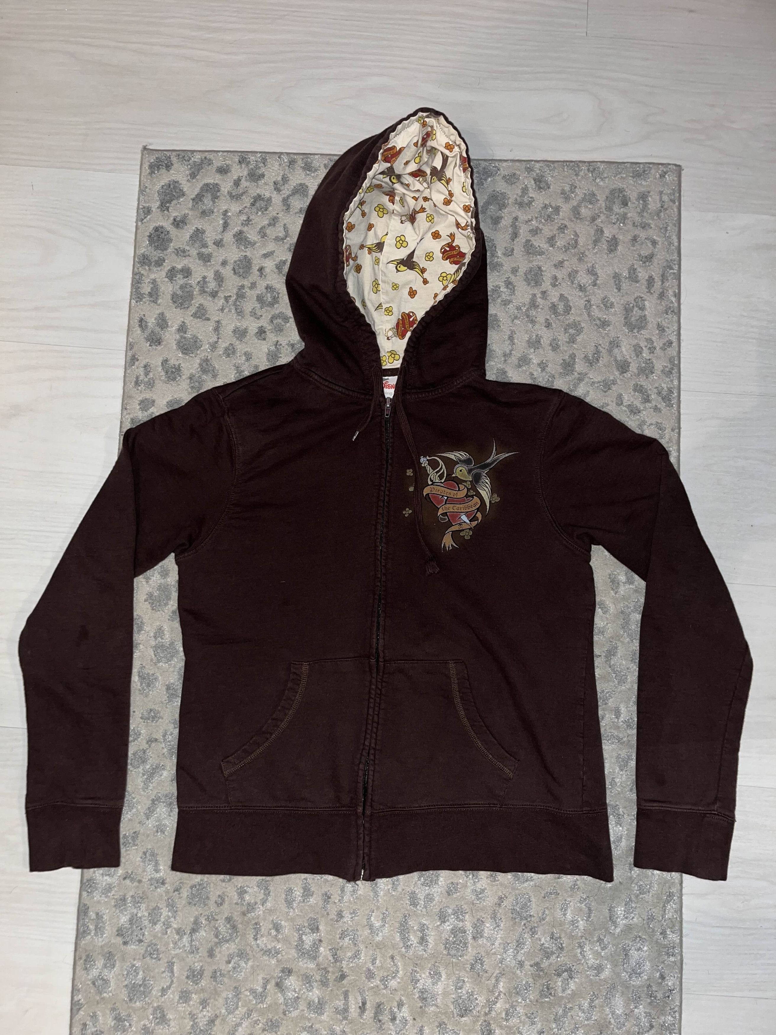Disney × Vintage Y2K Ed Hardy Style Pirates of the Caribbean Disney Zip-Up Size US S / EU 44-46 / 1 - 3 Thumbnail