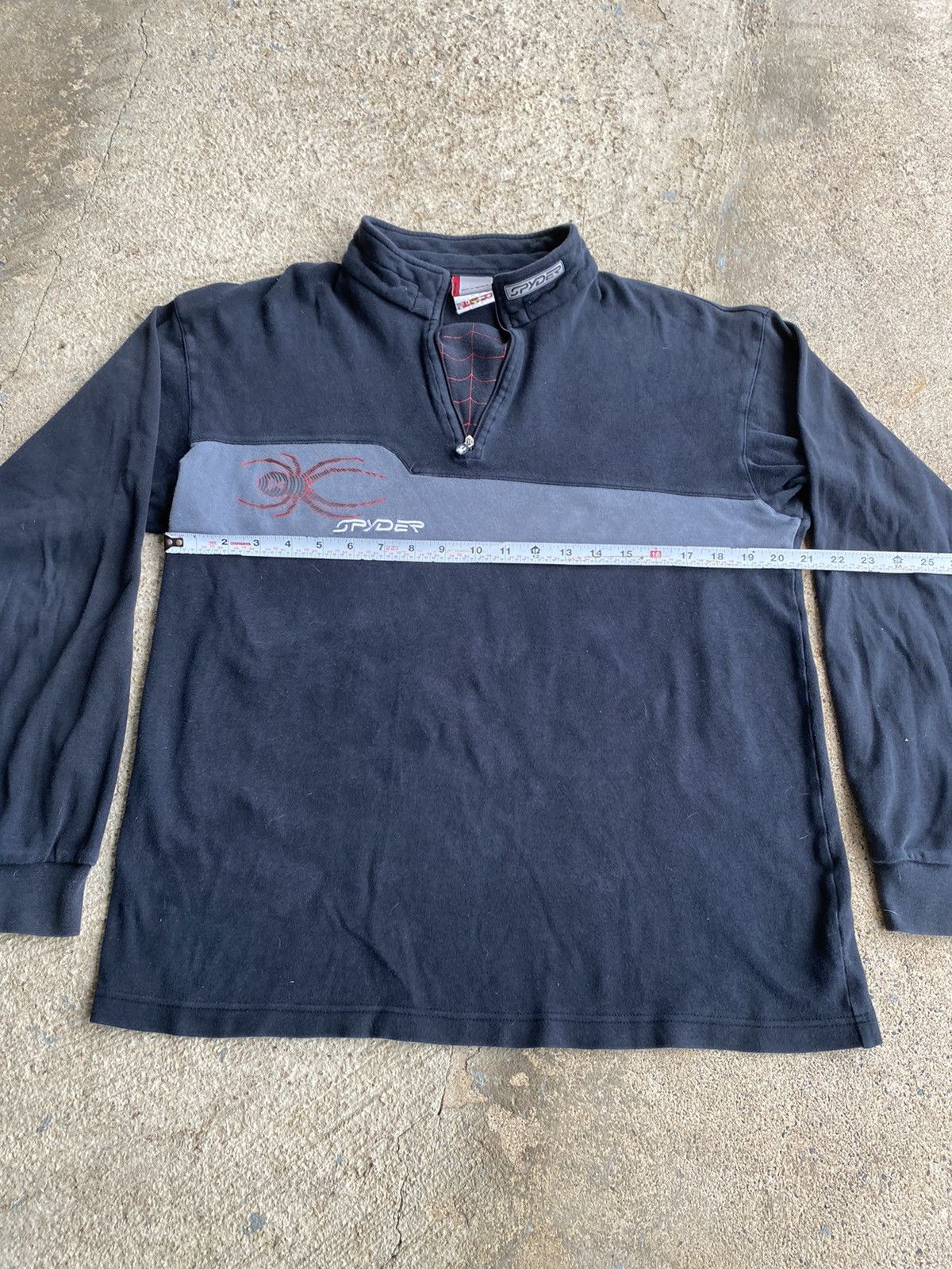 Spyder × Vintage Vintage Y2K Spyder Web Half Zip Pullover Longsleeve Shirt Size US L / EU 52-54 / 3 - 8 Thumbnail