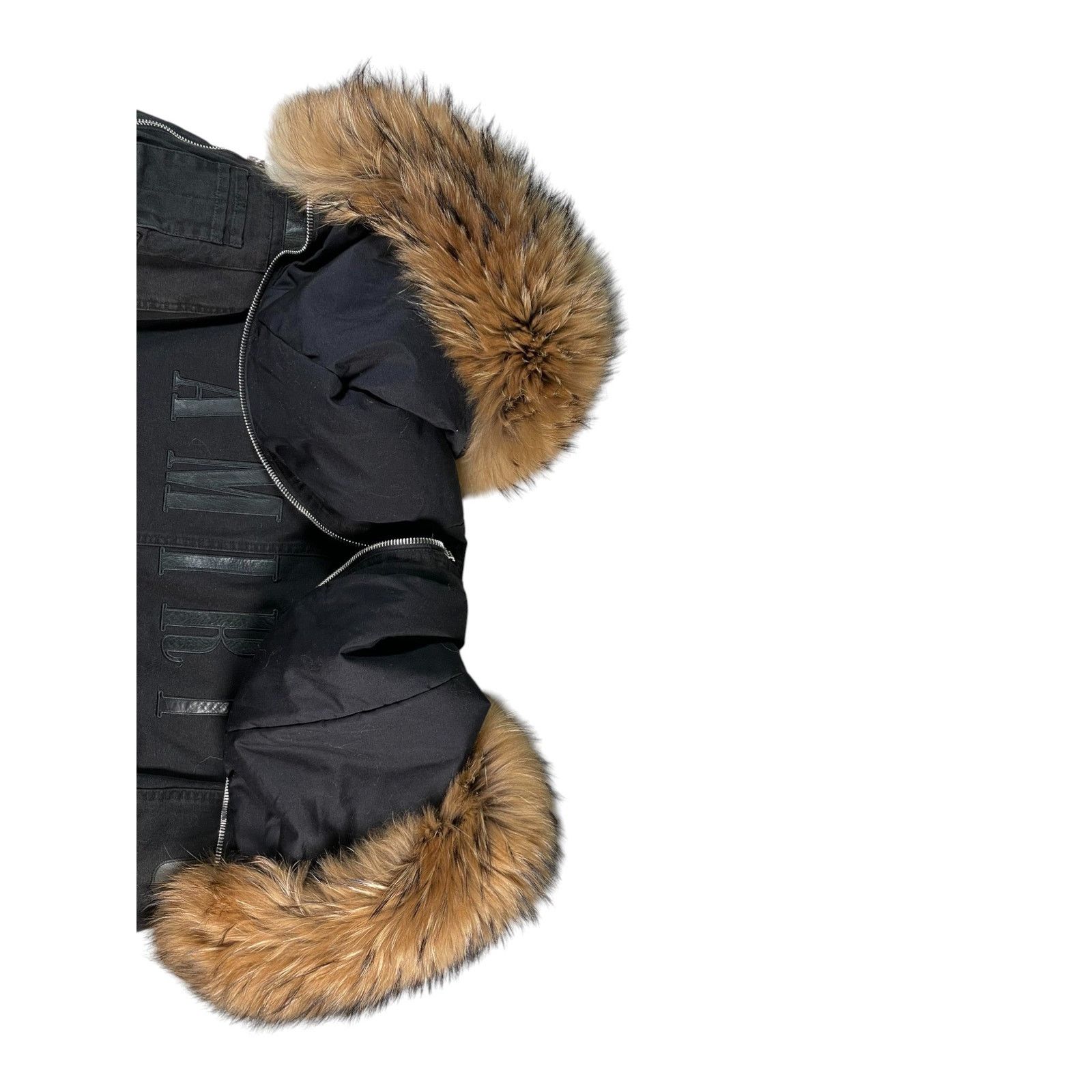 Amiri Amiri Core Logo Black Fur Puffer Jacket Size US L / EU 52-54 / 3 - 3 Thumbnail