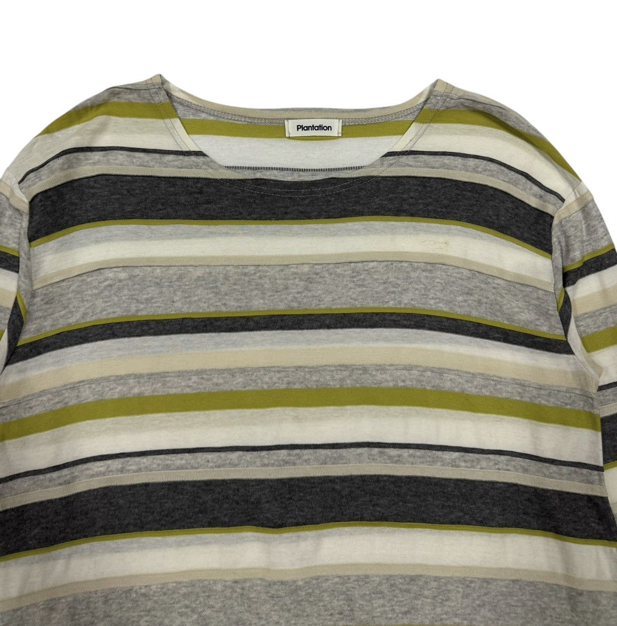 Issey Miyake Plantation Layered Striped Attach Diffrent Fabric Longsleeve Size US M / EU 48-50 / 2 - 3 Thumbnail