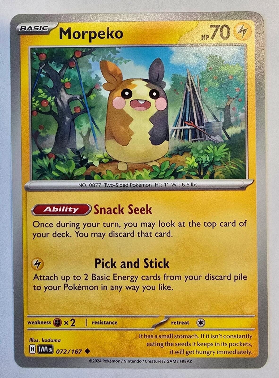 Pokemon Morpeko #072/167 Size ONE SIZE - 1 Thumbnail