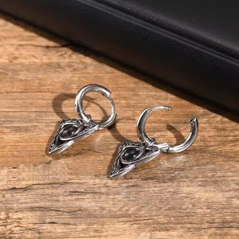 Jewelry Moonstone Hoop Earrings Size ONE SIZE - 10 Thumbnail