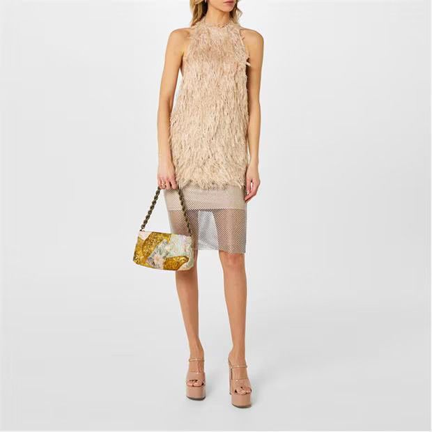 Dries Van Noten o1g2r1mq1024 Cafia Top in Beige Size M / US 6-8 / IT 42-44 - 6 Thumbnail