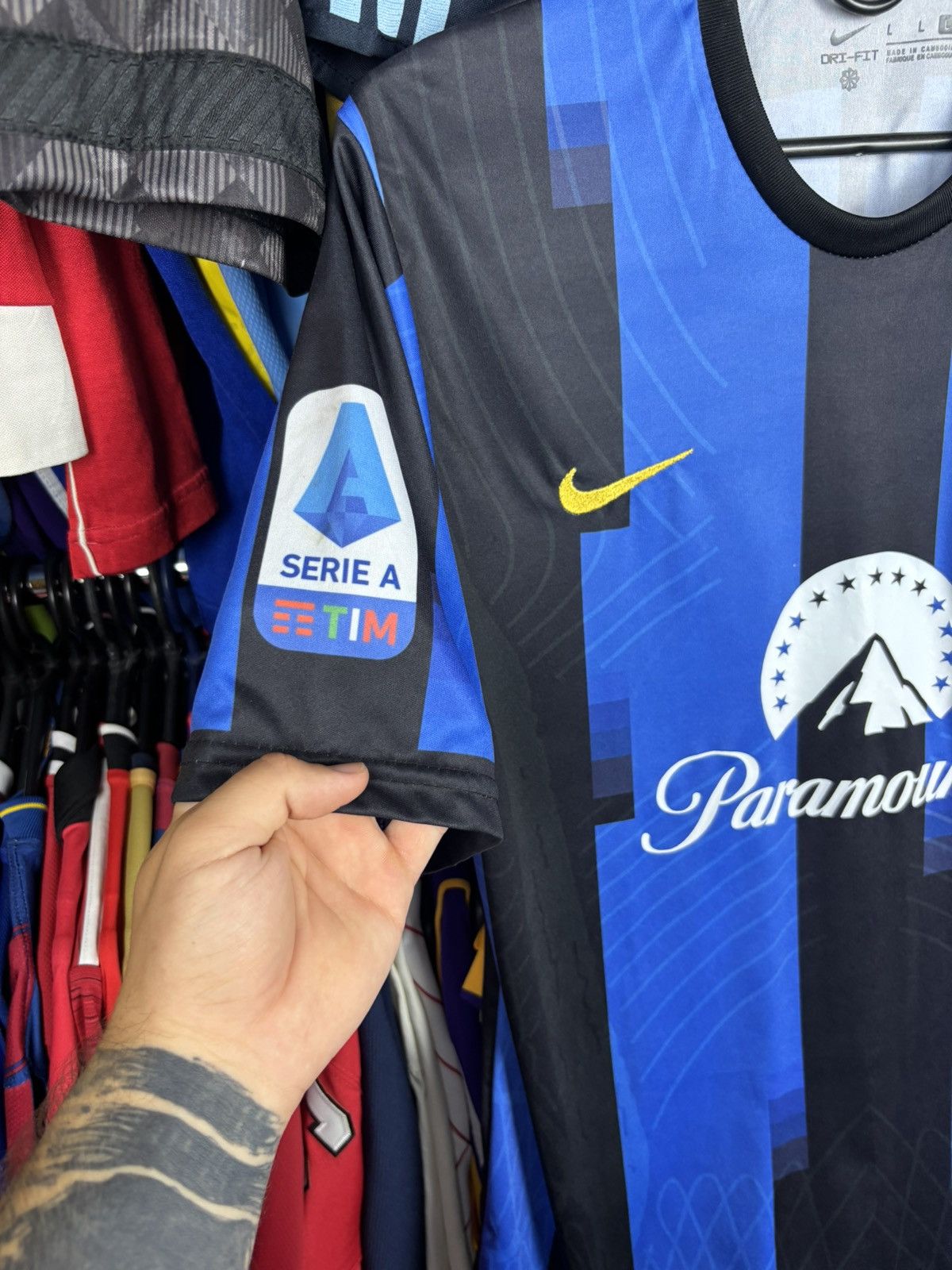 Other Inter Milan Lautaro #10 Paramount Lenovo Football Jersey Size US L / EU 52-54 / 3 - 3 Thumbnail