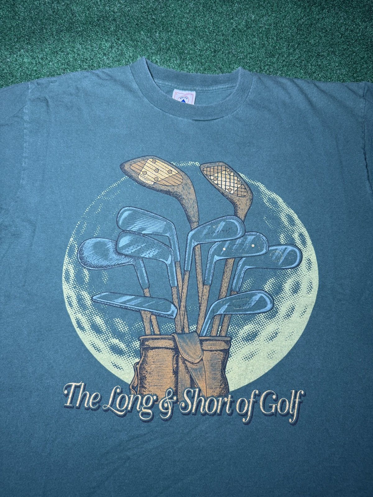 Vintage Vintage 90s Golf Graphic Long Short Game Golf Clubs T Shirt Size US L / EU 52-54 / 3 - 2 Thumbnail
