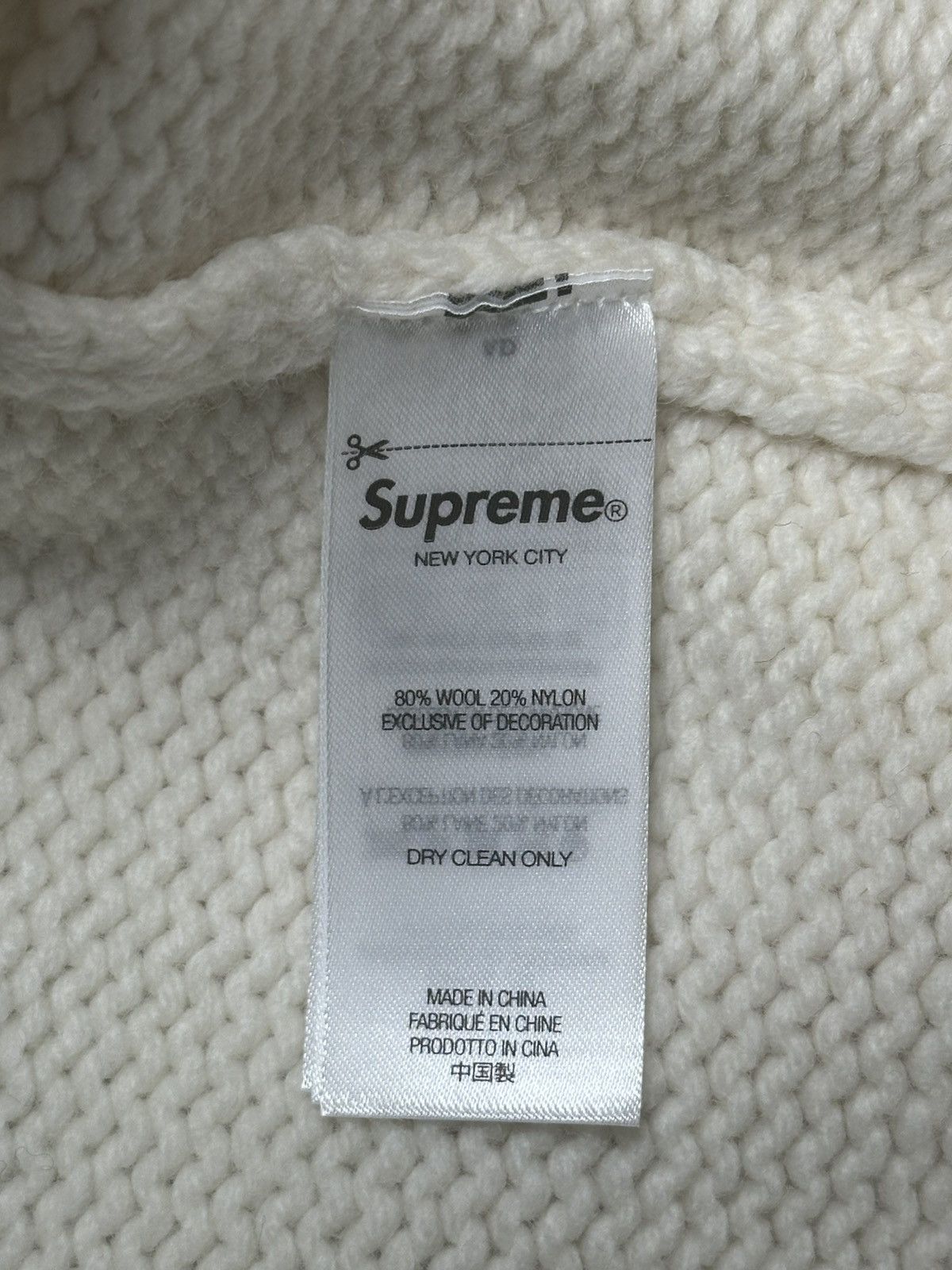 Supreme Snowmobile Sweater White Size Medium Supreme Snowmobile Sweater White Size Medium