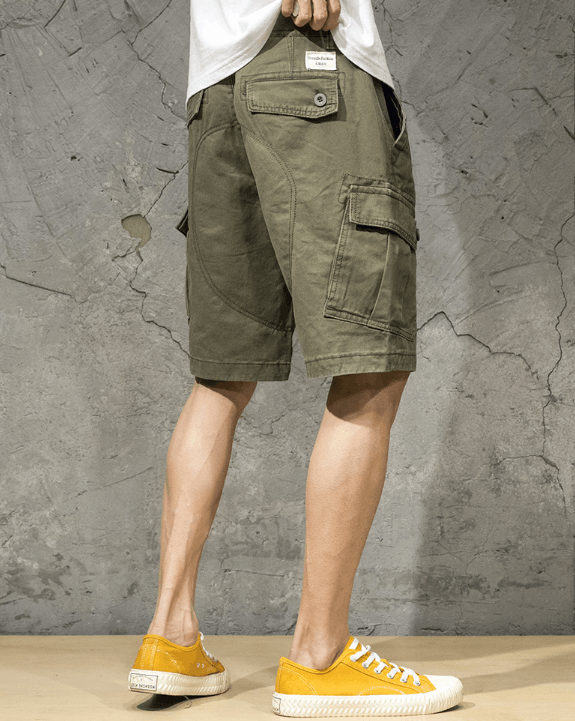 Japanese Brand × Vintage Japanese retro trend casual loose cargo shorts men Size US 32 / EU 48 - 2 Thumbnail