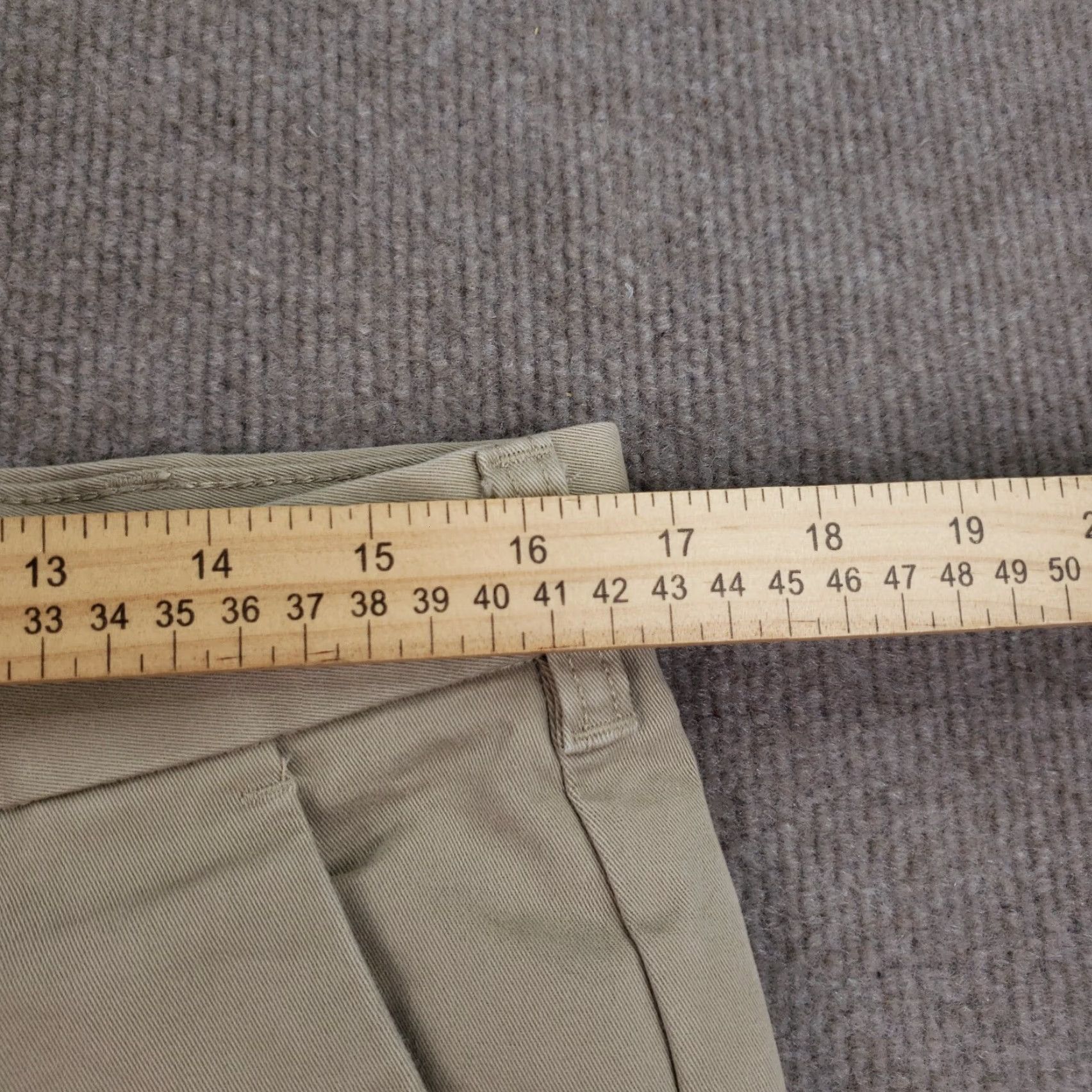 Izod IZOD Chino Pants Men 32x32 Beige Straight Leg Stretch Size US 32 / EU 48 - 6 Thumbnail