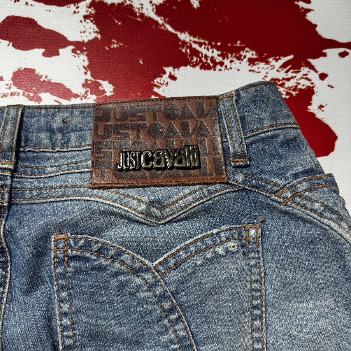 Roberto Cavalli vintage 90s just cavalli flared jeans distressed y2k Size 26" / US 2 / IT 38 - 13 Thumbnail