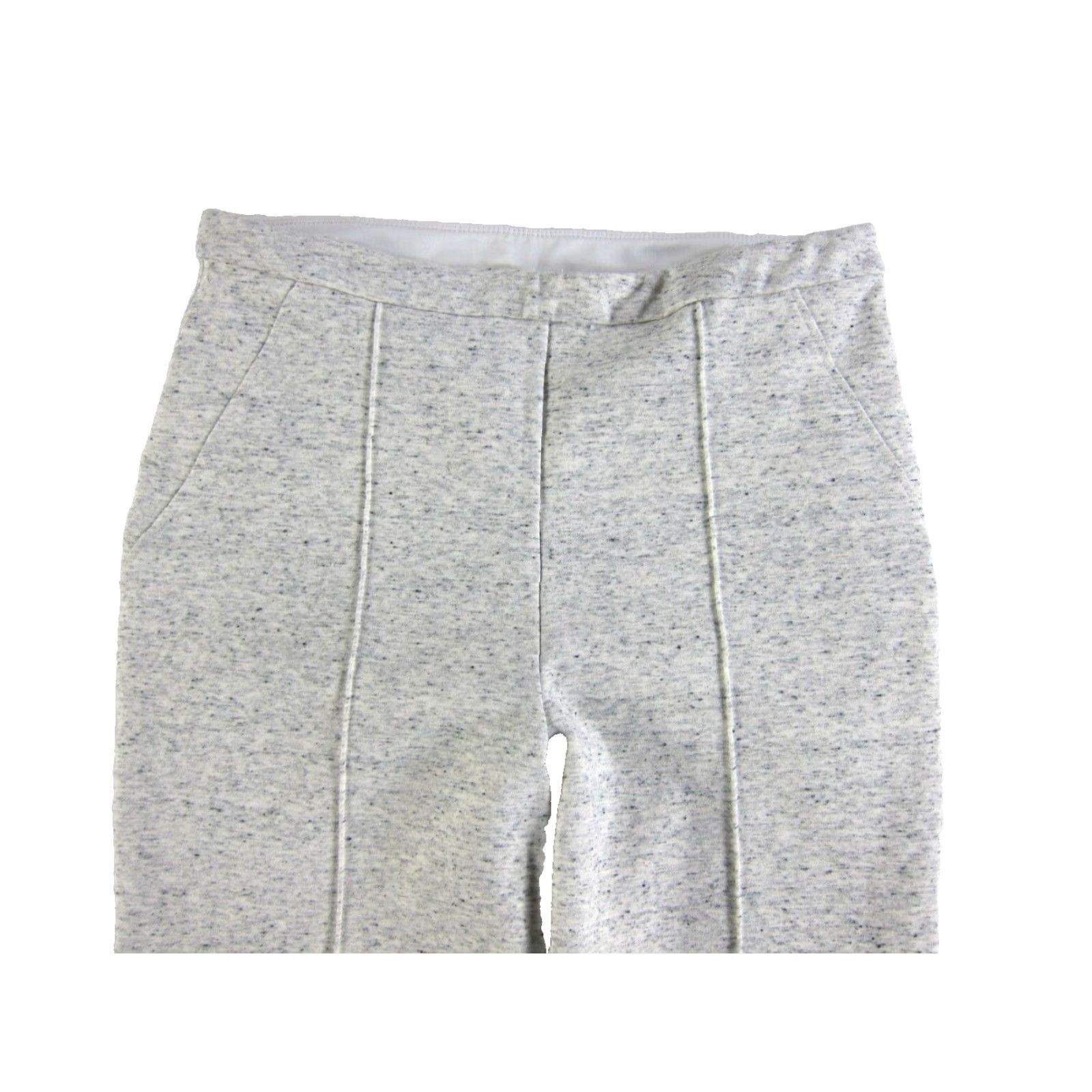 Vintage Lysse Grey Cotton Jersey Stretch High Rise Waist Comfy Stylish Pant Women XS Size XS / US 0-2 / IT 36-38 - 4 Thumbnail