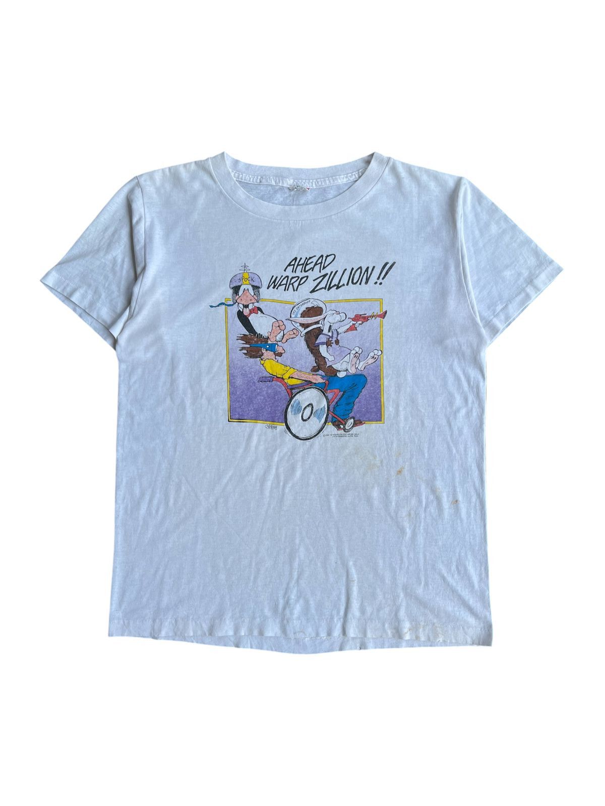 Vintage 1986 Washington Post A Head Warp Zillion Tshirt Size US L / EU 52-54 / 3 - 1 Thumbnail