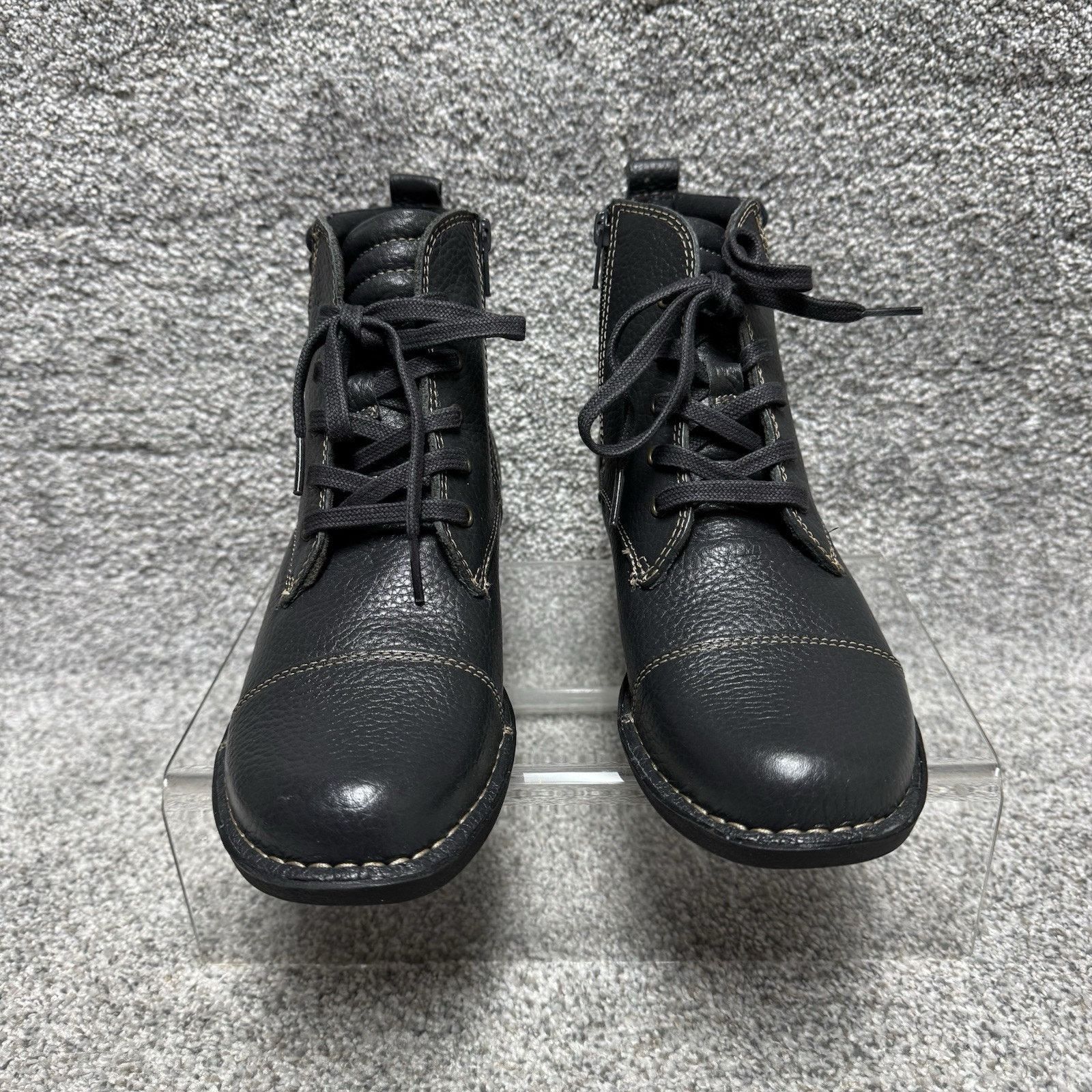 Clarks Clarks Boots Womens Size 7 Grunge Combat Ankle Leather Size US 7 / IT 37 - 4 Thumbnail