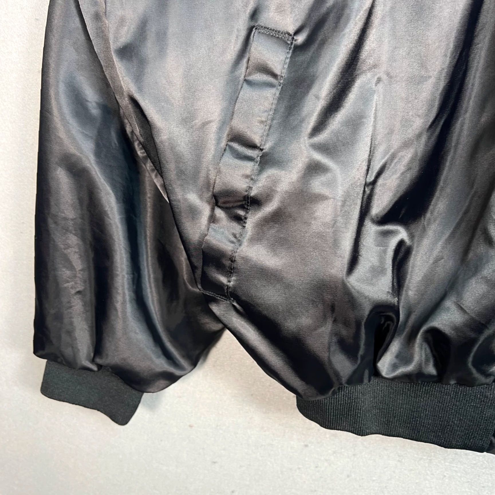 Vintage VINTAGE ASW Jackets Black Satin Varsity Jacket 3XL Mens Monster Truck Racing Size US XXL / EU 58 / 5 - 6 Thumbnail