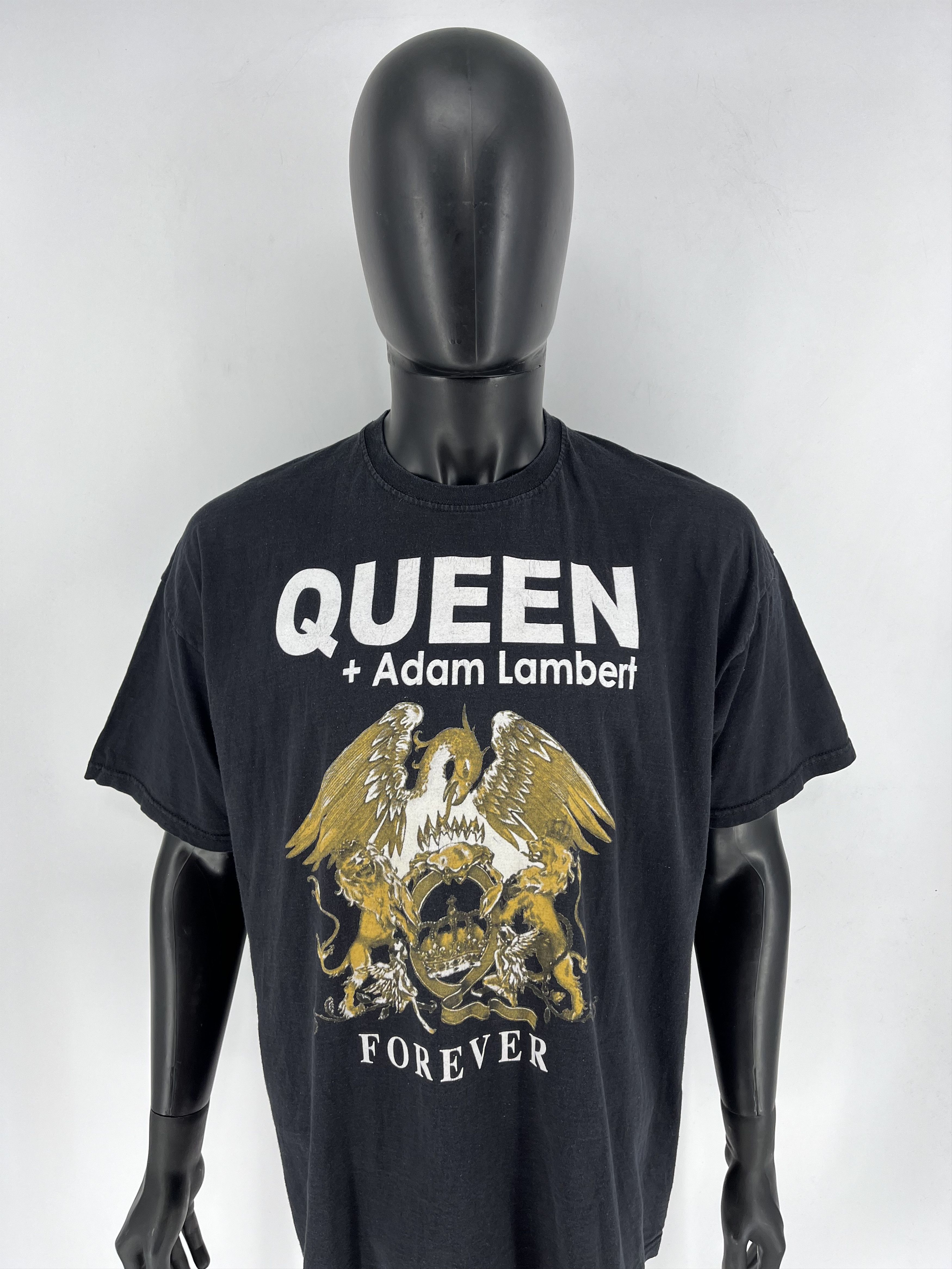 Band Tees × Vintage 2014 Queen + Adam Lambert Live in Concert Tee Punk Rock Band Size US XXL / EU 58 / 5 - 5 Thumbnail