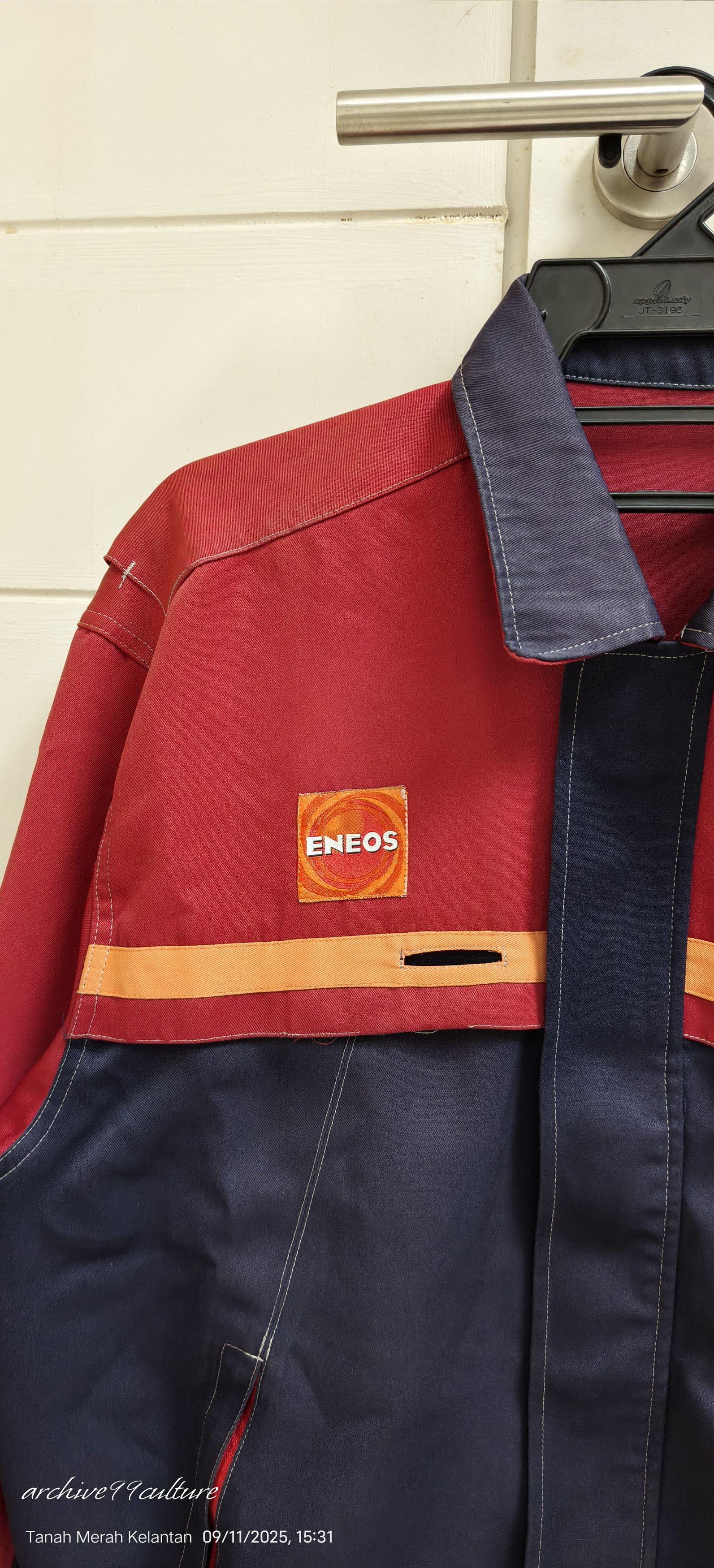 Mostly Heard Rarely Seen Vintage JDM Japan ENEOS Gas Heavy Duty Jacket Size US XL / EU 56 / 4 - 6 Thumbnail