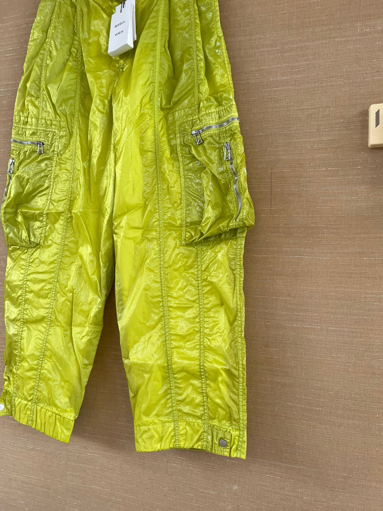 Bottega Veneta Multi Zip Cargo Pants in Acid Yellow Size US 30 / EU 46 - 7 Thumbnail